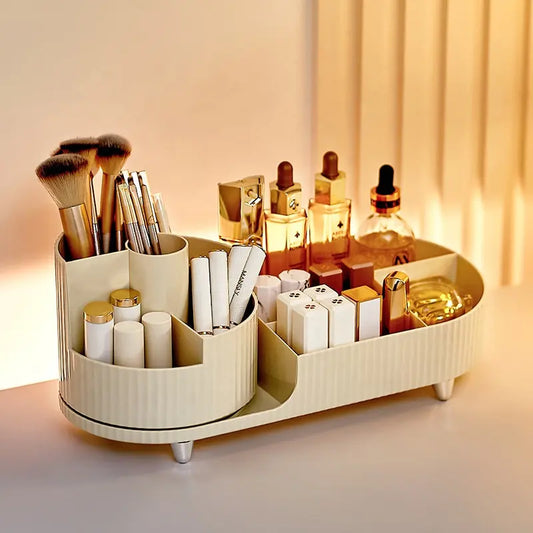 Cosmetic Organizer Makeup Box Case Holder Jewelry Storage 360° Rotating